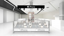 ออกแบบ ผลิต และติดตั้งร้าน : ร้าน iPhone Shop ห้างฯ โรบินสัน สกลนคร